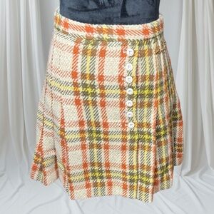 Gucci Multicolor Plaid Midi Skirt